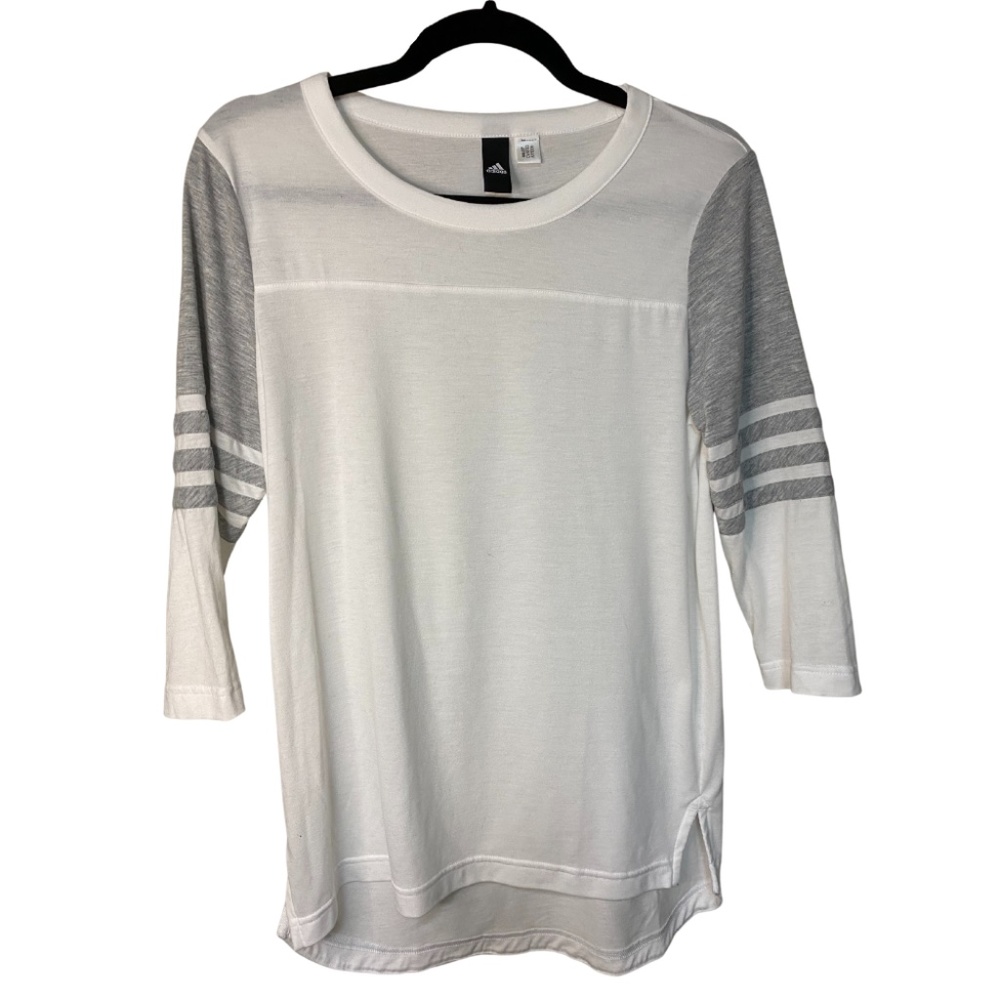Adidas Baseball Tee White Silver